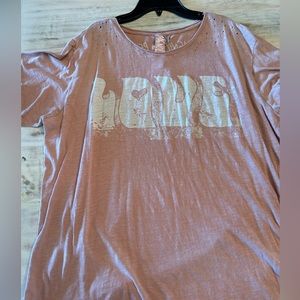 NWT MP Love Tee. Never Worn. Original Owner. Cross Posted